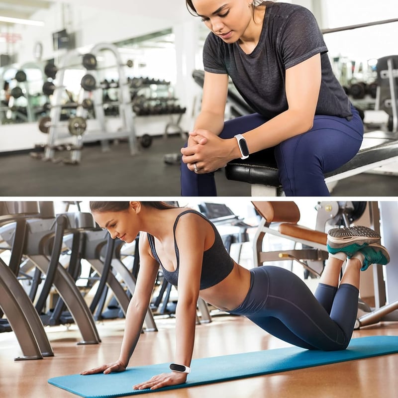 BootyBay Szilikon Pánt Xiaomi Mi Band 4/3 Okoskarkötőhöz - 4 db-os Csomag Férfiaknak és Nőknek - Puha Csereszíj Szett (Mi Band 5-tel Nem Kom