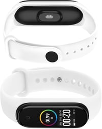BootyBay Szilikon Pánt Xiaomi Mi Band 4/3 Okoskarkötőhöz - 4 db-os Csomag Férfiaknak és Nőknek - Puha Csereszíj Szett (Mi Band 5-tel Nem Kom 2