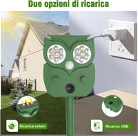 BootyBay Ultrahangos Macskariasztó Napelemes Kültéri Állatok Elűzéséhez 6