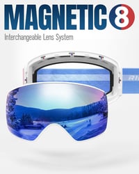 BootyBay Unisex Síszemüveg - Szemüvegeseknek is, Cserélhető Lencsékkel, OTG UV Védelem, Sisakkompatibilis, Páramentes Szférikus Sí és Snowbo 2
