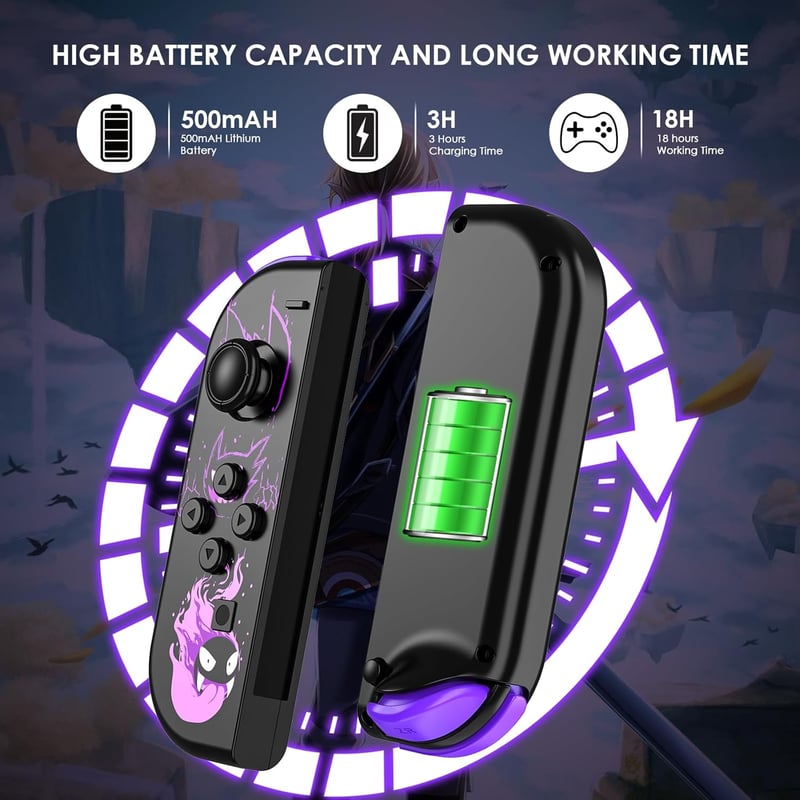 BootyBay Wireless Controller Switch L/R Szürke - Wake-up és Screenshot Funkcióval