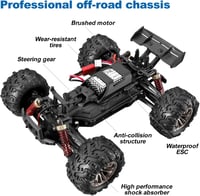 BootyBay YC100 Távirányítós Autó - 36+ km/h Sebességű 1:20 RC Monster Truck - 4WD Terepjáró Elektromos Crawler 2 Akkumulátorral Gyerekeknek  5