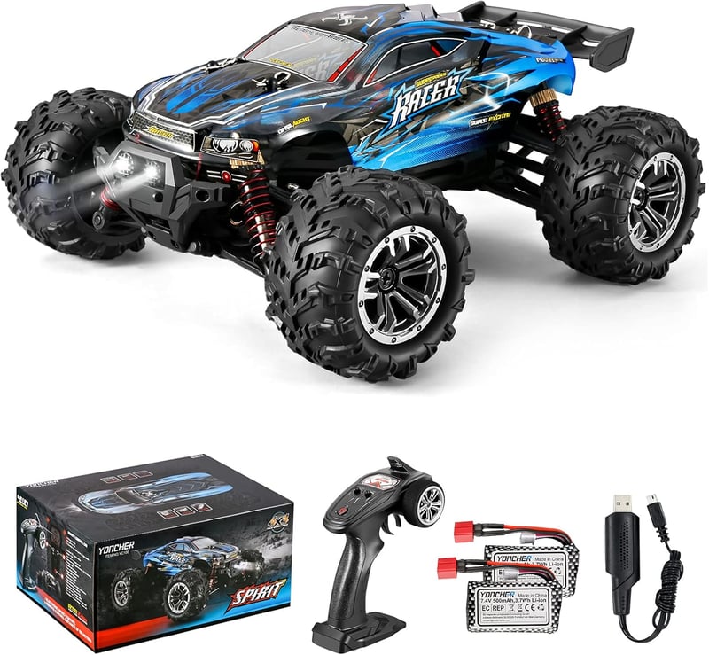 BootyBay YC100 Távirányítós Autó - 36+ km/h Sebességű 1:20 RC Monster Truck - 4WD Terepjáró Elektromos Crawler 2 Akkumulátorral Gyerekeknek 