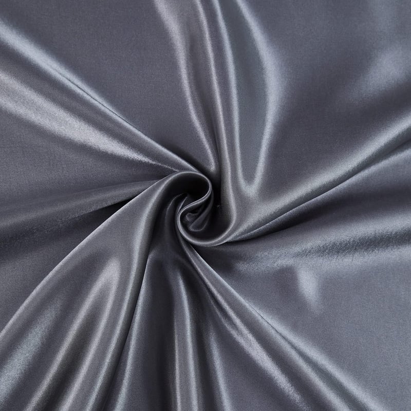 Boqingzhu szatén gumis lepedő 180x200 cm antracit szürke mikroszálas ágynemű - 180 x 200 x 30 cm, Satin Dark Grey