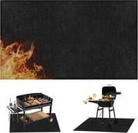 BORDEAG Tűzálló Szőnyeg 120x100cm Hőálló Grillvédelem Padlóvédő Mat 1