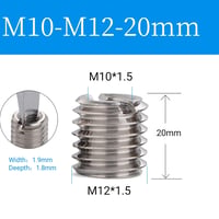 BORDSTRACT Menetes Szűkítőanya M10 M12 Rozsdamentes Acél 10db 2