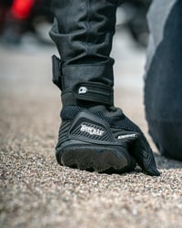 BORLENI Motoros Kesztyű Zöld - Bőr Légáteresztő Teljes Ujjas Védelem Érintőképernyős Kompatibilitás Négy Évszakos Unisex 3