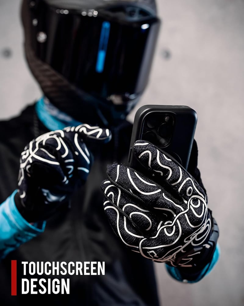BORLENI Nyári Motoros Kesztyű - Légáteresztő, Érintőképernyős, Teljes Ujjas, Unisex Biciklis Kesztyű M-es Méretben, Chartreuse Színben