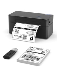 Imprimantă termică de etichete BORN4SHIP 4x6 cu conectivitate USB, imprimantă pentru etichete de expediere, compatibilă cu DHL, Amazon, Etsy și UPS, pentru sisteme Windows, Mac OS și Linux 1