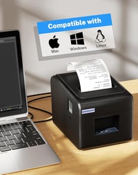 BORN4SHIP 80mm Termikus Blokknyomtató USB/LAN/Soros Porttal Automata Vágással 3