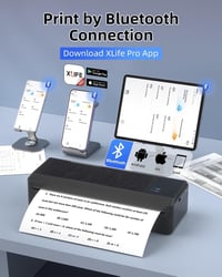 BORN4SHIP P83 hordozható A4 termális nyomtató iOS Android Bluetooth 3