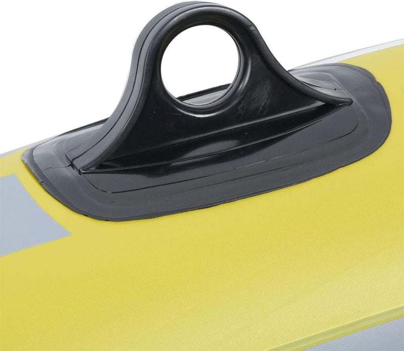 BOROCO sárga PVC gumicsónak 1 személyes, felfújható evezős csónak 55 kg-ig
