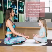 BORPEIN Gyerek Jógaszőnyeg Csúszásmentes Edzőpad Pilates Fitness Otthon 7