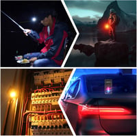 BORUIT V15 LED zseblámpa, 1200 lumen, IP67, mágneses, forgatható - fekete 7
