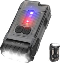 BORUIT V15 LED zseblámpa, 1200 lumen, IP67, mágneses, forgatható - fekete 1