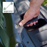 Mașină de tuns iarba Bosch AdvancedRotak 750, motor pe benzină, utilaj de grădină rotativ cu performanță eficientă 5