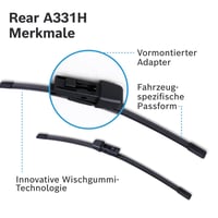 Ștergător lunetă Bosch Aerotwin A331H - 330 mm - Ștergător premium universal 6