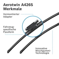 Bosch Aerotwin A426S első szélvédő ablaktörlő készlet - 650 mm/475 mm - 3397007426 6