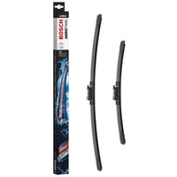 Set metlica brisača Bosch Aerotwin A555S 600mm/400mm crne boje za vjetrobransko staklo Audi A1, Seat, Škoda, Volkswagen, Peugeot 308, Opel Astra L, DS 4 II 1