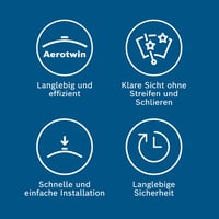 Bosch Aerotwin A863S lapos ablaktörlő készlet - 650mm/450mm - 1 pár első törlő 4