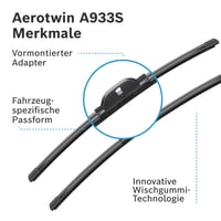 Set metlica brisača Bosch Aerotwin A933S - 550mm/550mm - 2 kom - Za prednje vjetrobransko staklo 6