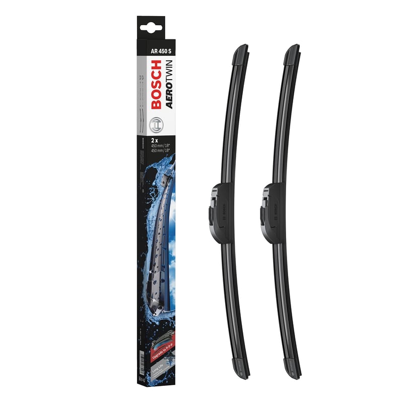 Set ștergătoare auto plate Bosch Aerotwin AR450S Retrofit - 450 mm / 450 mm, 1 pereche ștergătoare față