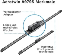 Set ștergătoare parbriz față Bosch Aerotwin eA 979 S - 600 mm și 475 mm 6