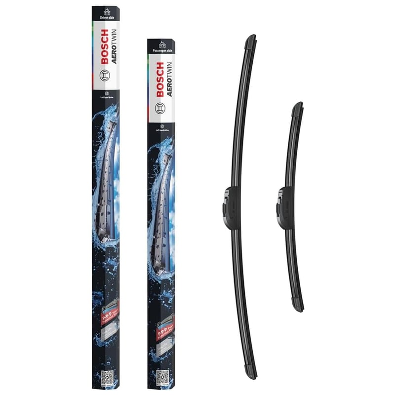 Bosch Aerotwin eAR 653 S set metlica brisača za vjetrobransko staklo - 2 zamjenske metlice s predmontiranim Multi-Clip adapterom - 650 mm i 400 mm