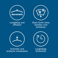 Set lame ștergătoare Bosch Aerotwin Origine X2 - 3 397 118 929 - set premium de ștergătoare pentru parbriz 4