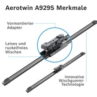 Set lame ștergătoare Bosch Aerotwin Origine X2 - 3 397 118 929 - set premium de ștergătoare pentru parbriz 6