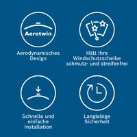 Stierač Bosch Aerotwin Spoiler A187S – kompatibilný s Alfa Romeo Giulietta, Fiat Bravo II, Hyundai i30, Kia Cee'd 3