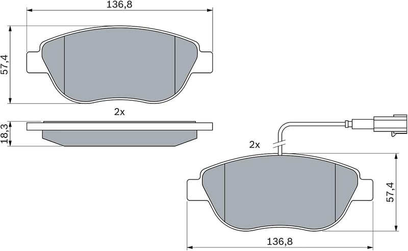 Bosch BP1385 Fékbetét Szett Elöl - Csendes Fékezés Alacsony Porral