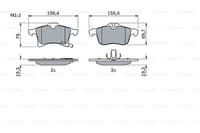 Set plăcuțe de frână față Bosch BP420 - 4 bucăți - Certificat ECE R90 - Pentru autoturisme 7