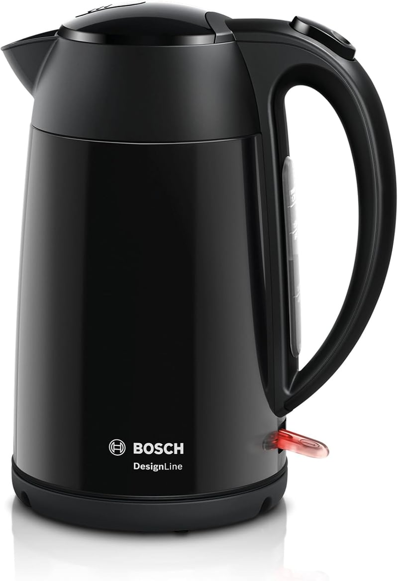 Bosch DesignLine TWK3P423 Vezeték nélküli Vízforraló 1,7L, 2400W, Fekete