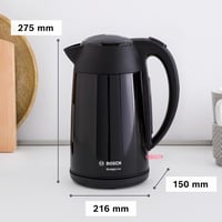 Bosch DesignLine TWK3P423 Vezeték nélküli Vízforraló 1,7L, 2400W, Fekete 5
