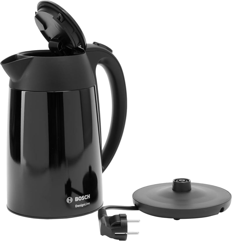 Bosch DesignLine TWK3P423 Vezeték nélküli Vízforraló 1,7L, 2400W, Fekete