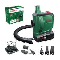 Pompă de aer electrică Bosch EasyInflate 18V-500 pentru saltele gonflabile - Umflare și dezumflare, cu acumulator de 2,0 Ah, sistem 18V 1