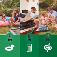 Pompă de aer electrică Bosch EasyInflate 18V-500 pentru saltele gonflabile - Umflare și dezumflare, cu acumulator de 2,0 Ah, sistem 18V 4