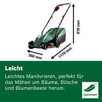 Električna kosilica Bosch EasyRotak 32-235, s kablom, 1350 W, vrtni stroj za košenje trave 5