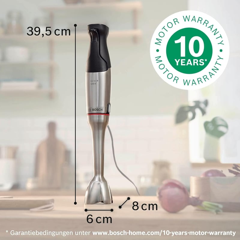 Bosch ErgoMaster Series 6 1200W kézi turmixgép rozsdamentes acél pengékkel