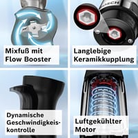 Bosch ErgoMaster Series 6 Kézi Turmixgép 1000W Rozsdamentes Acél Pengékkel 4