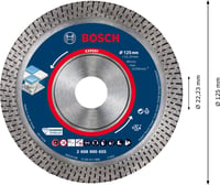 Disc diamantat Bosch EXPERT Hard Ceramic 125x22,23 mm - pentru plăci ceramice dure și piatră 3