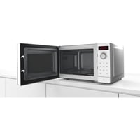 Cuptor cu microunde Bosch FFL023MW0 Seria 2, 800 W, 26x44 cm, platou 27 cm, AutoPilot 7, afișaj tactil LED, balamale pe stânga, alb 4