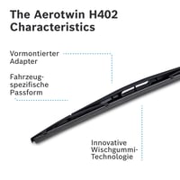 Zadný stierač Bosch H402 – 400 mm, 1 ks náhradná lišta stierača na zadné sklo 6