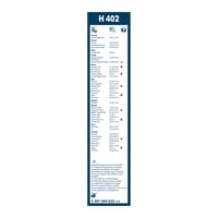 Zadný stierač Bosch H402 – 400 mm, 1 ks náhradná lišta stierača na zadné sklo 3