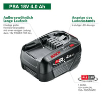 Akumulátor Bosch Home and Garden PBA 18V 4.0Ah W-C, 18-voltový systém, v krabici, 1600A011T8 2