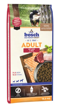 bosch HPC Adult suché krmivo pre psov s jahňacím mäsom a ryžou – pre dospelé psy všetkých plemien, 15 kg 1