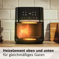 Friteuză cu aer cald Bosch MAF462B0 Seria 4 XL, 6,1 L, Negru, 7 Programe, Ecran tactil, Funcții de decongelare și menținere la cald, gătire cu 60% mai rapidă 8