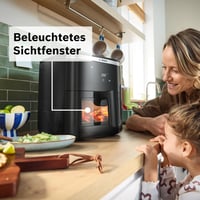Friteuză cu aer cald Bosch MAF671B0 Seria 6 XXL 7,2 L, 7 programe presetate, fereastră iluminată, gătire cu 65% mai rapidă, negru 5