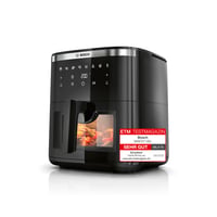 Friteuză cu aer cald Bosch MAF671B0 Seria 6 XXL 7,2 L, 7 programe presetate, fereastră iluminată, gătire cu 65% mai rapidă, negru 1